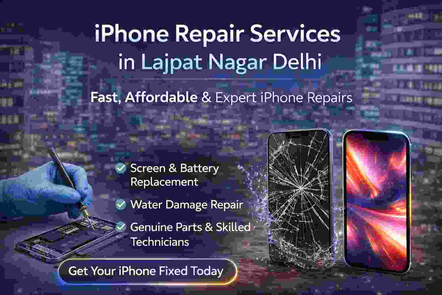 iPhone Repair Services in Lajpat Nagar Delhi